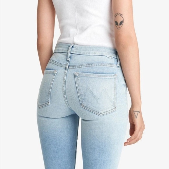 MOTHER sz 27 The Looker When in Rome Light Wash Skinny Jeans great condition - Picture 12 of 12